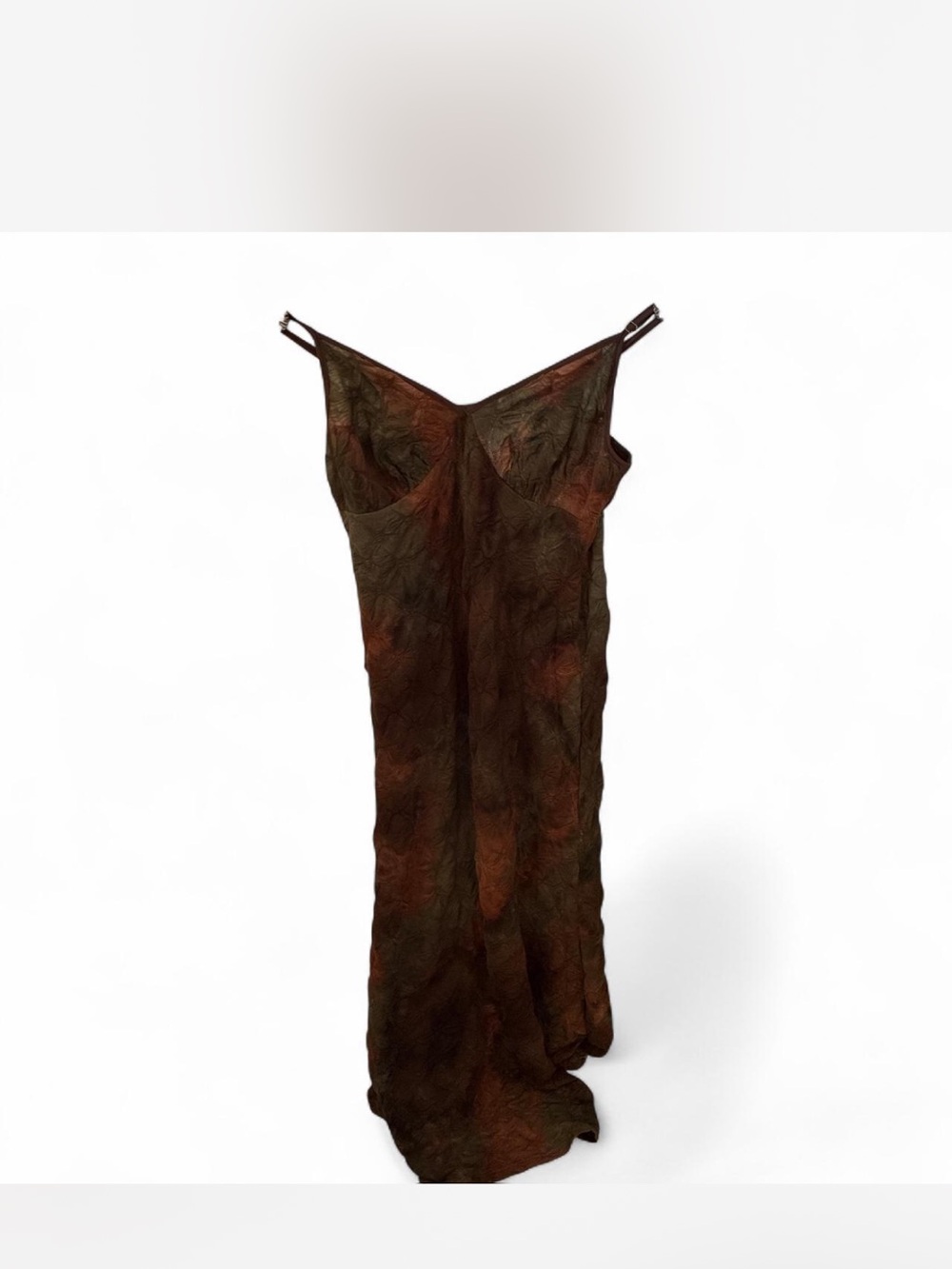 SHEIN Brown & Olive Slip Maxi Dress